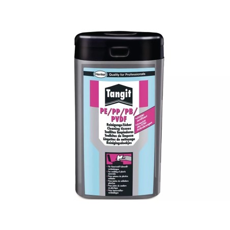 Tangit wipes (pack of 100) for cleaning PE/PP/PB/PVDF