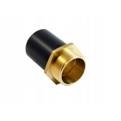 PE/Brass adapter with external thread DN63x2"